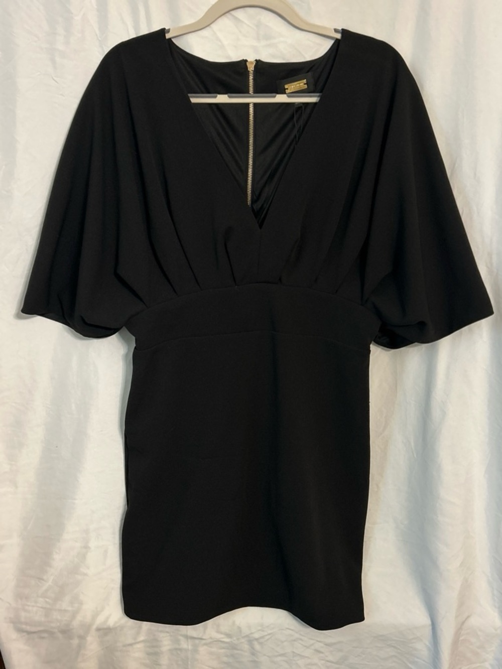Alexia Admor Black Mini Dress with Dolman Sleeves
